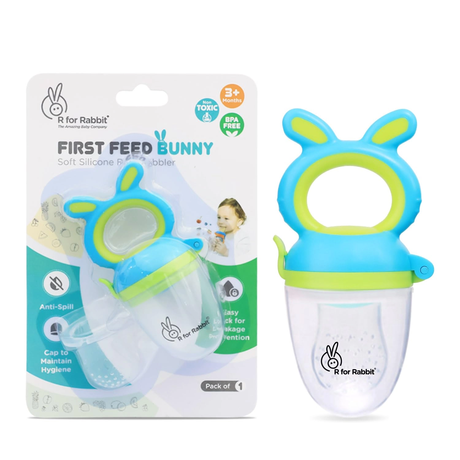 LuvLap Silicone Food/Fruit Nibbler with Extra Mesh,